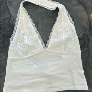 Edikted White Lace Halter